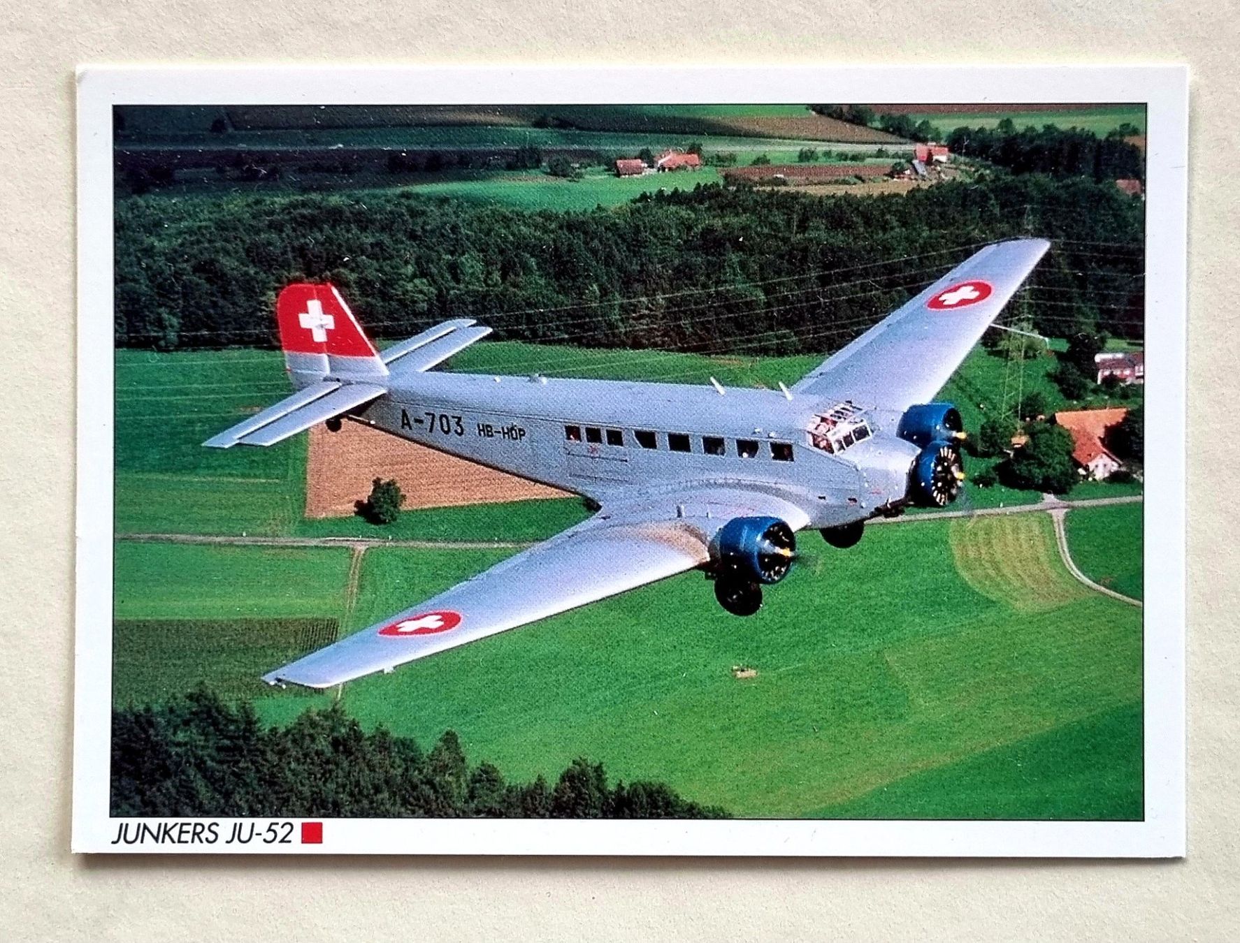 Cartoline postali: Junkers - Ju 52 - Start Dübendorf – Usato da Rothrist venduto da RROENK