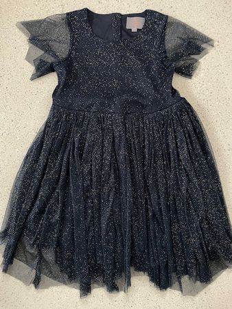 Festtags Kleid - CREAMIE - Grösse 116 - Dunkelblau - Dänisch