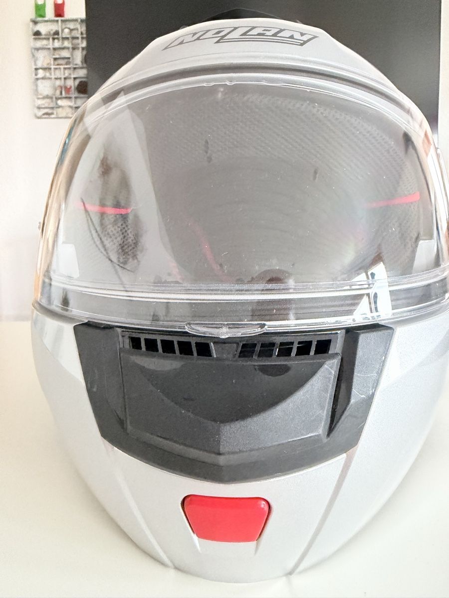 Caschi & visiere: Nolan N90-2 Klapphelm silber Gr. S Motorradhelm – Usato da Fraubrunnen venduto da 5baechers 7