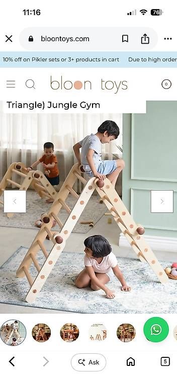 Murs & prises d'escalade: Klettergerüst Buche Kinderzimmer – D'occasion à Bonstetten par YinNation 3