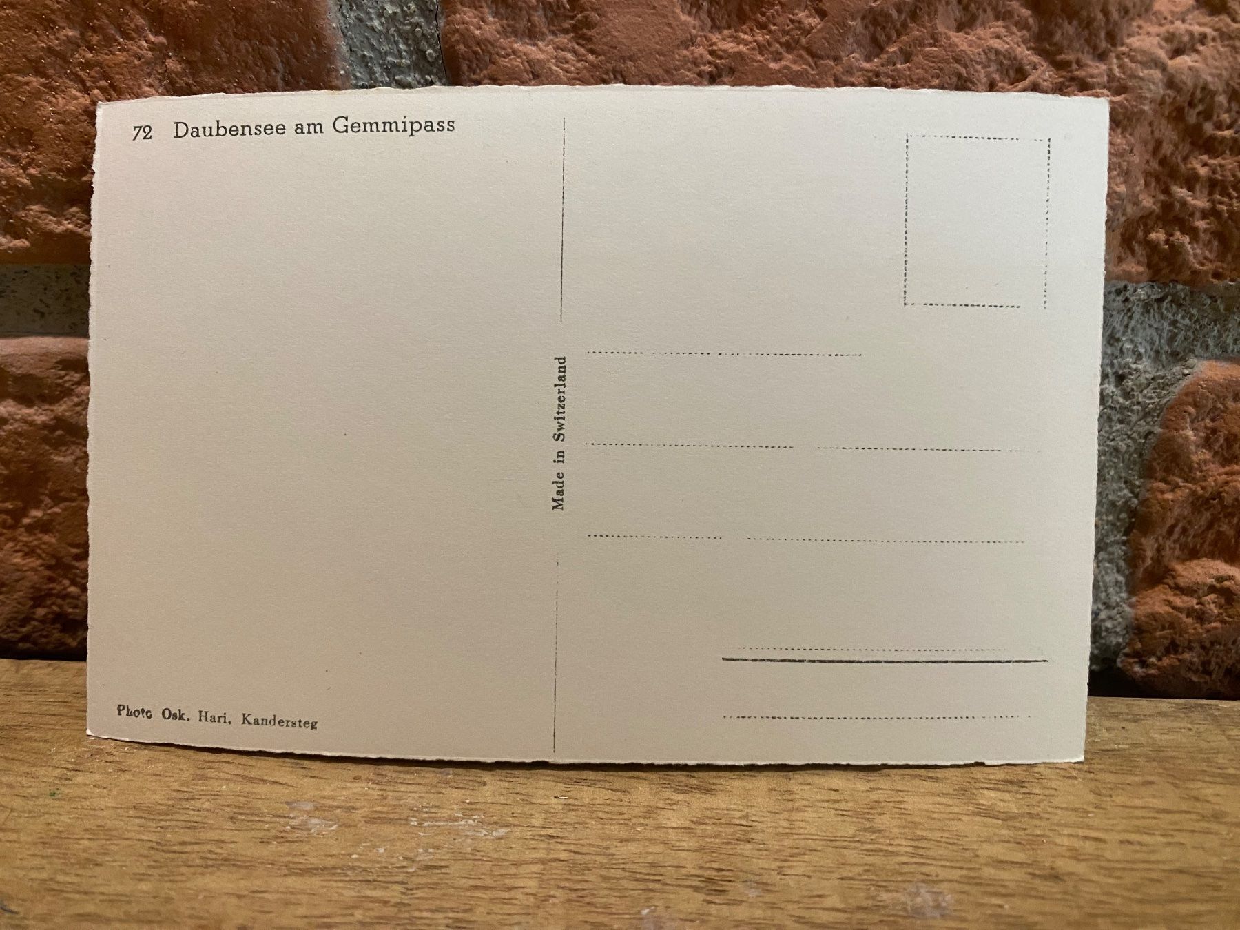 Cartoline postali: DAUBENSEE am Gemmipass - Bergsee - Natur – Usato da Root venduto da ENGLAND-TREASURES 2