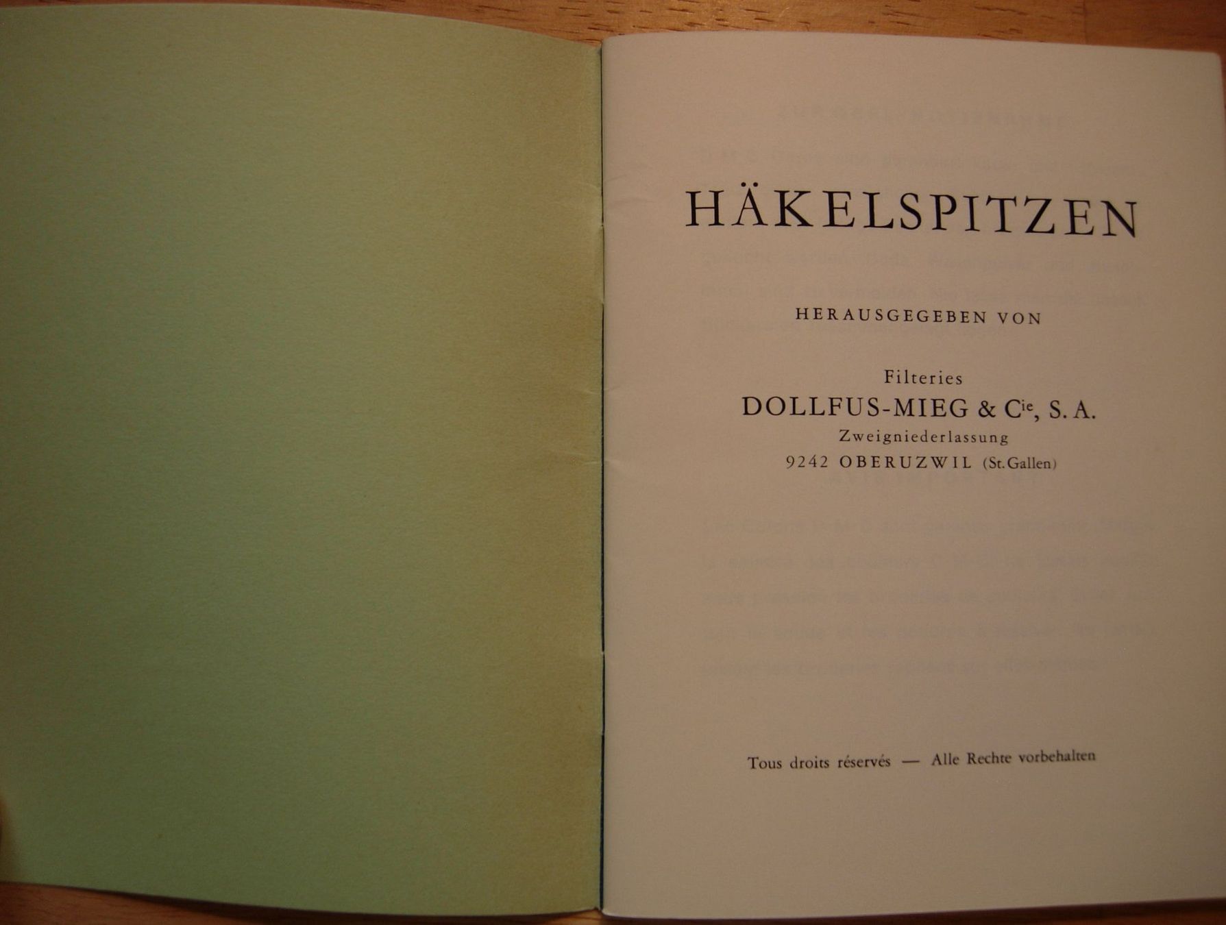 Livres: Häkelspitzen - eine Anleitung – D'occasion à Dübendorf par rumpumpel 2