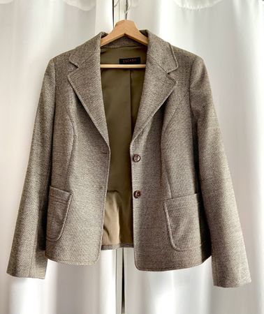 Top Escada—Blazer, 42,braun, Reiterstil, Schurwolle 96%