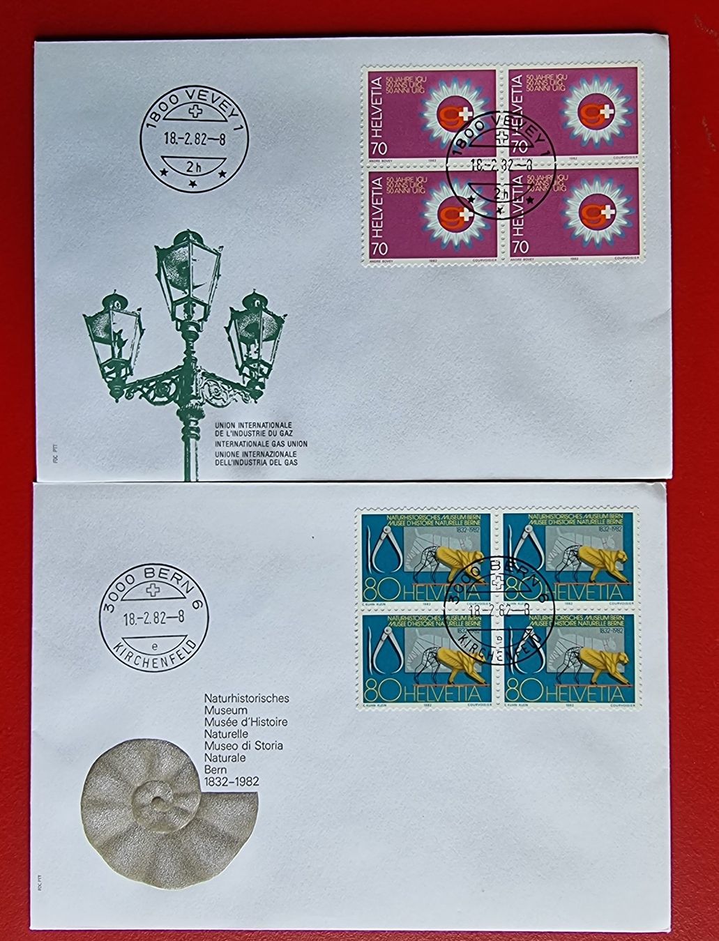 Tutti i francobolli: WERBEMARKEN 663 - 667 SATZ VIERERBLOCK FDC 1982 – Nuovo (secondo la descrizione) da Düdingen venduto da Quartierstrasse 3