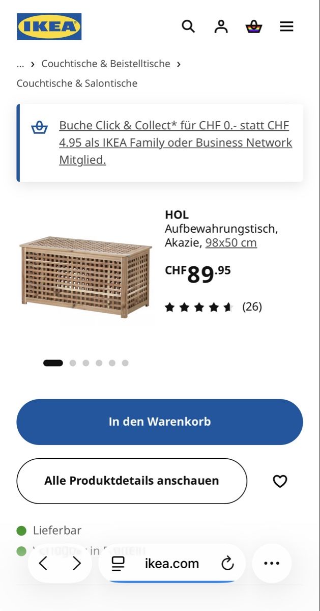 Ikea Truhen: IKEA Holz Truhe mit Deckel (Hol) – Gebraucht aus Muttenz von Tonsorten 3