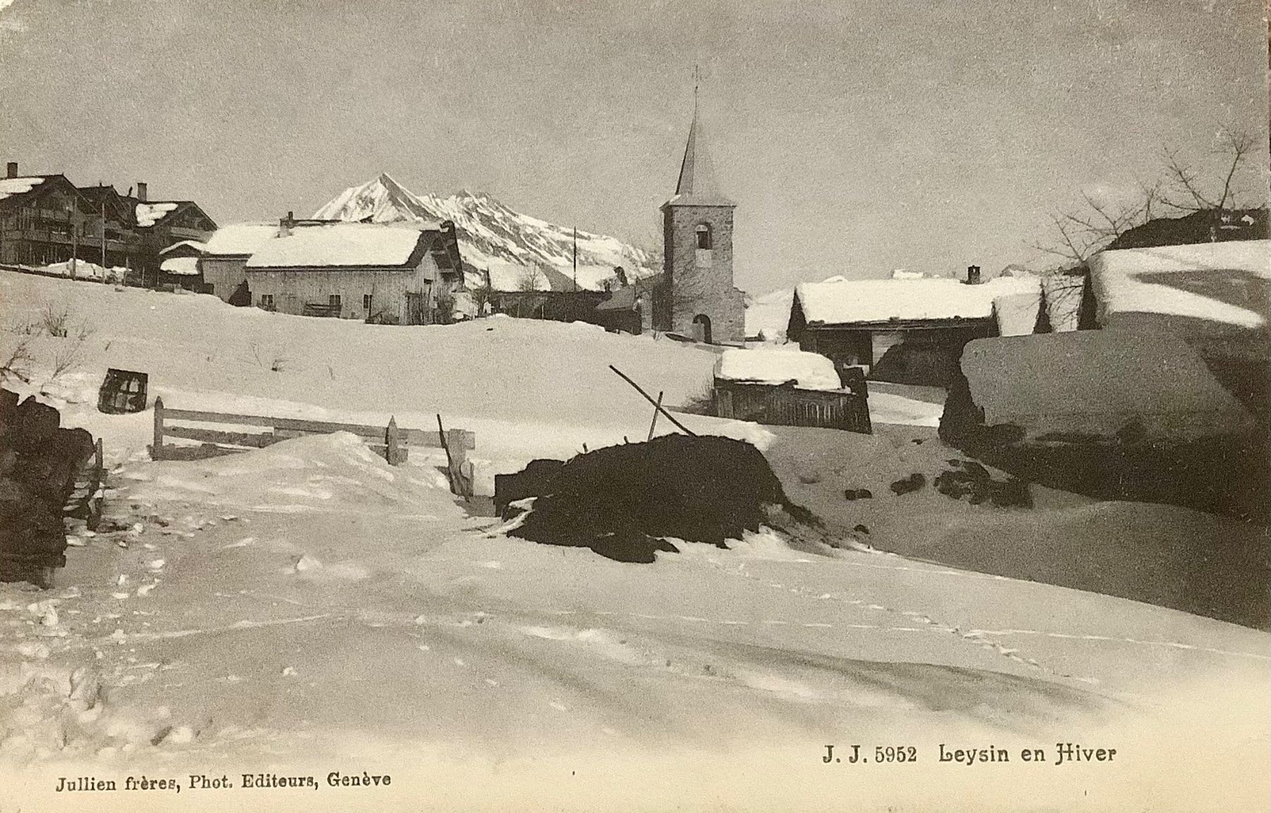 Ansichtskarten: 1907 - LEYSIN en HIVER - Winterlandschaft – Gebraucht aus Root von ENGLAND-TREASURES 1
