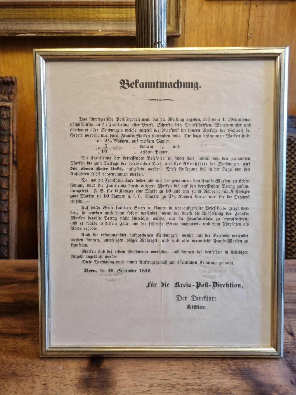 Dokumente: 2 originale Berner Post-Dokumente 1836 & 1850 – Gebraucht aus Scharnachtal von devin03 2