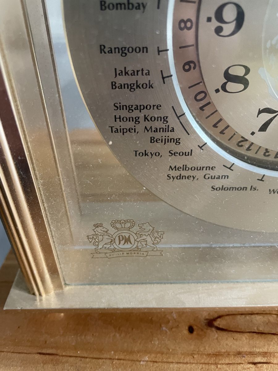 Orologi: Horloge de table world timer Philip Morris – Usato da Sonceboz-Sombeval venduto da dan_yxc9 2