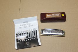 SUZUKI Folk Master Mundharmonika C-Dur mit Box  Anleitung