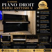 Piano droit KAWAI – Noir brillant – 3’500 CHF à discuter