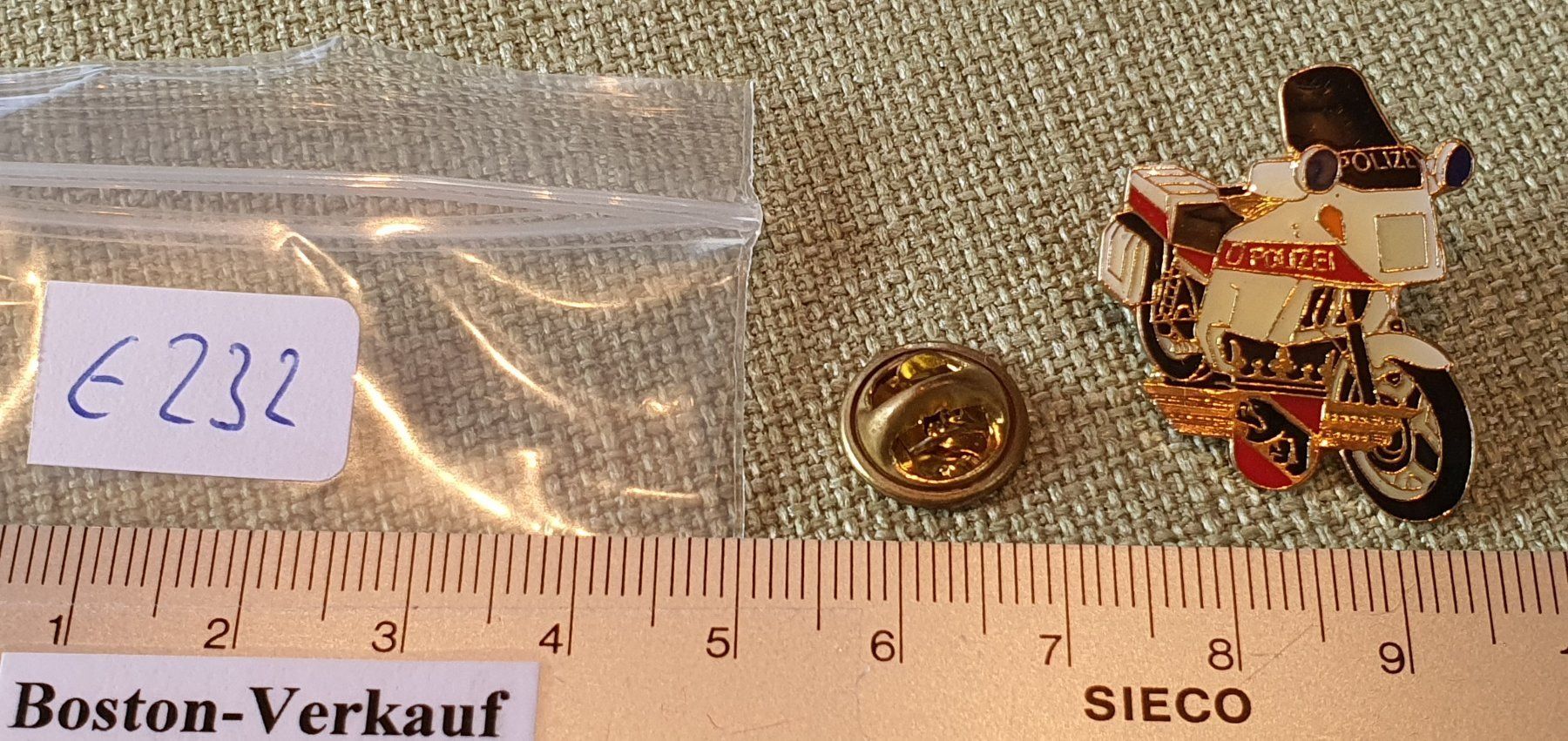 Spille: E232 - Pin Motorrad Polizei Bern Suisse – Usato da Reinach BL venduto da Boston-Verkauf 2