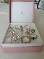 Modeschmuck Konvolut, Ringe, Ohrringe