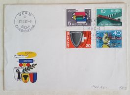 Z4) 1957, Illustrierter FDC Gedenkmarken ohne Adresse Lp