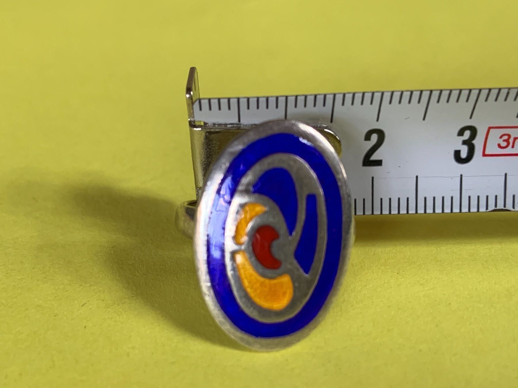 Anelli: Silber -Emaillierter Ring gr. 57 – Usato da Dittingen venduto da Bellevista 1