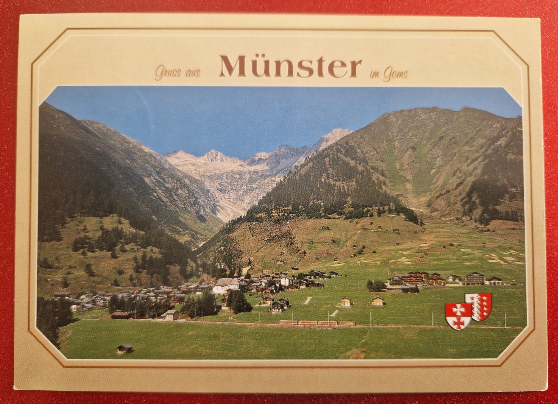 Cartoline postali: Münster im Goms, Wallis 1993 – Usato da Melchnau venduto da Fishel