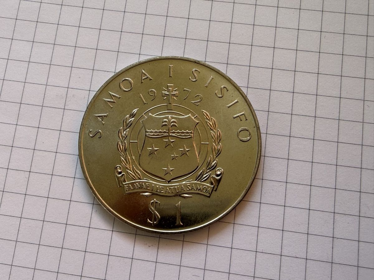 Alle Münzen: Samoa & Sisifo 1 Dollar 1972  – Neu (gemäss Beschreibung) aus Zürich von daki81