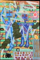 ausradiert - C. Steffen - Outsider Art, Art Brut - Karte