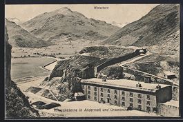 Andermatt, Kriegskaserne mit Winterhorn 