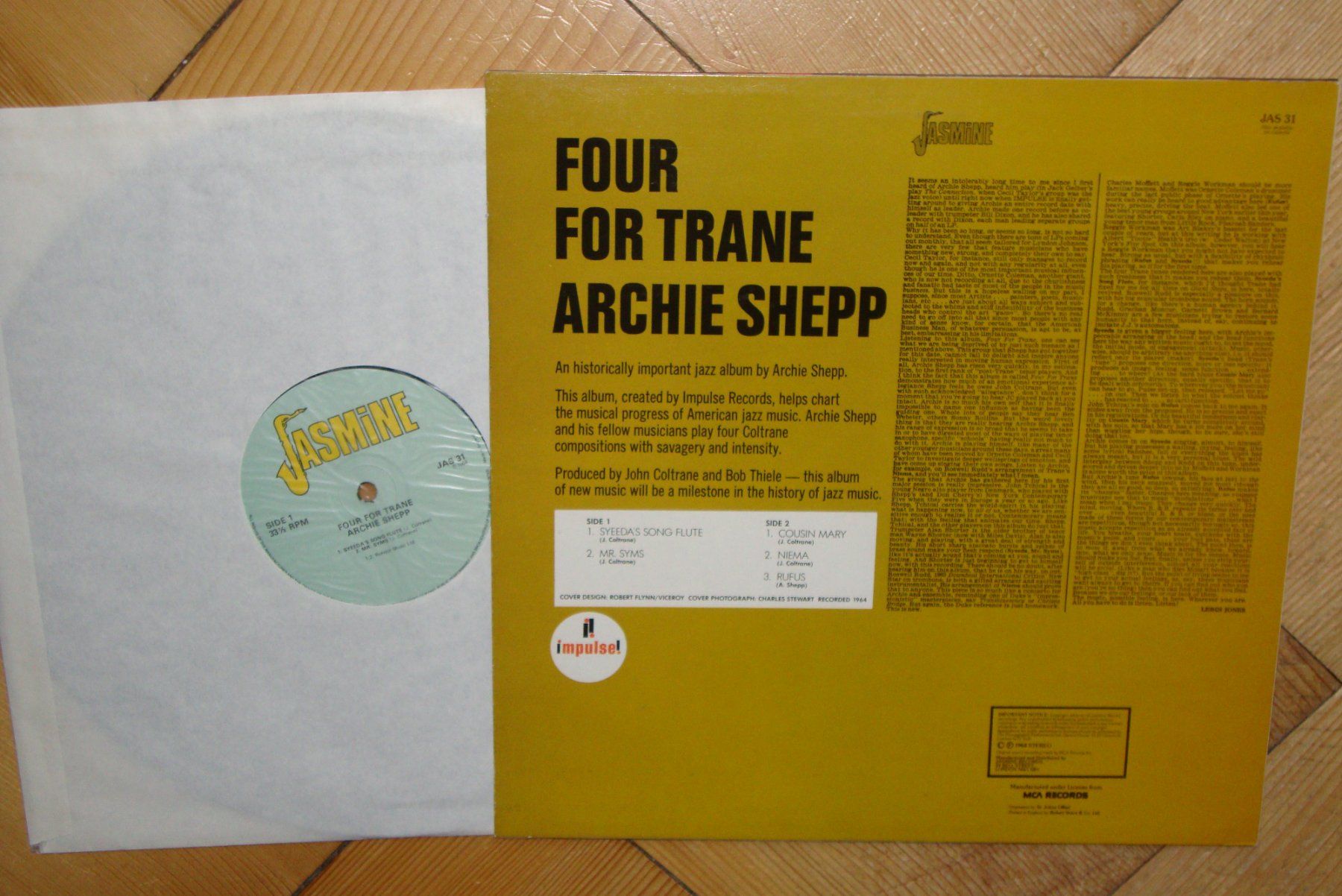 Vinyles: Archie Shepp - FOUR FOR TRANE - impulse! – D'occasion à Bern par Uli_10_11 1