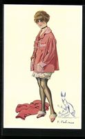 Fabien Fabiano: Dame in roter Morgenjack