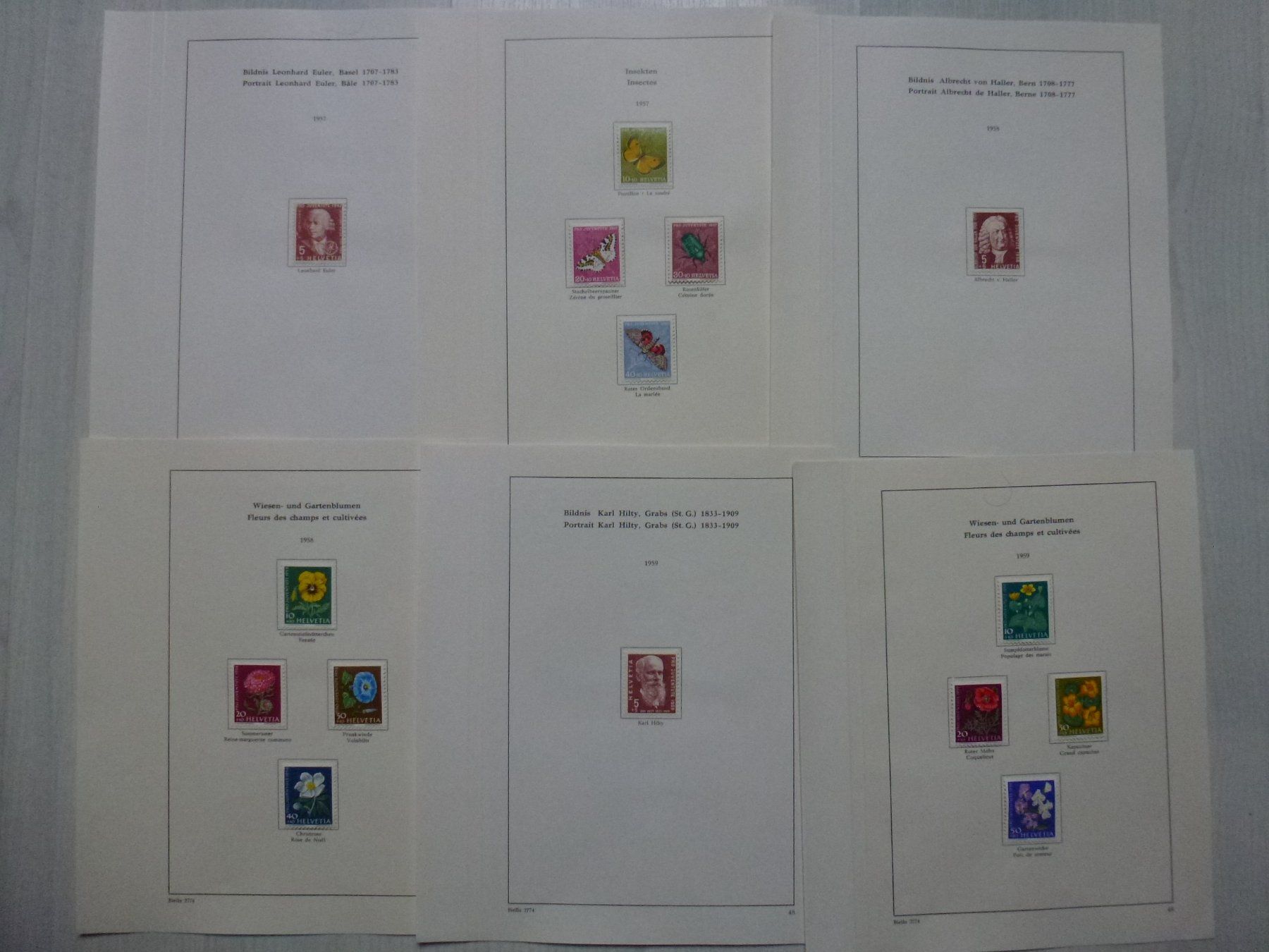 Alle Briefmarken: ++ Pro Juventute Marken ab Vorläufer bis 1963 postfisch – Gebraucht aus Walkringen von Casablanca777 8