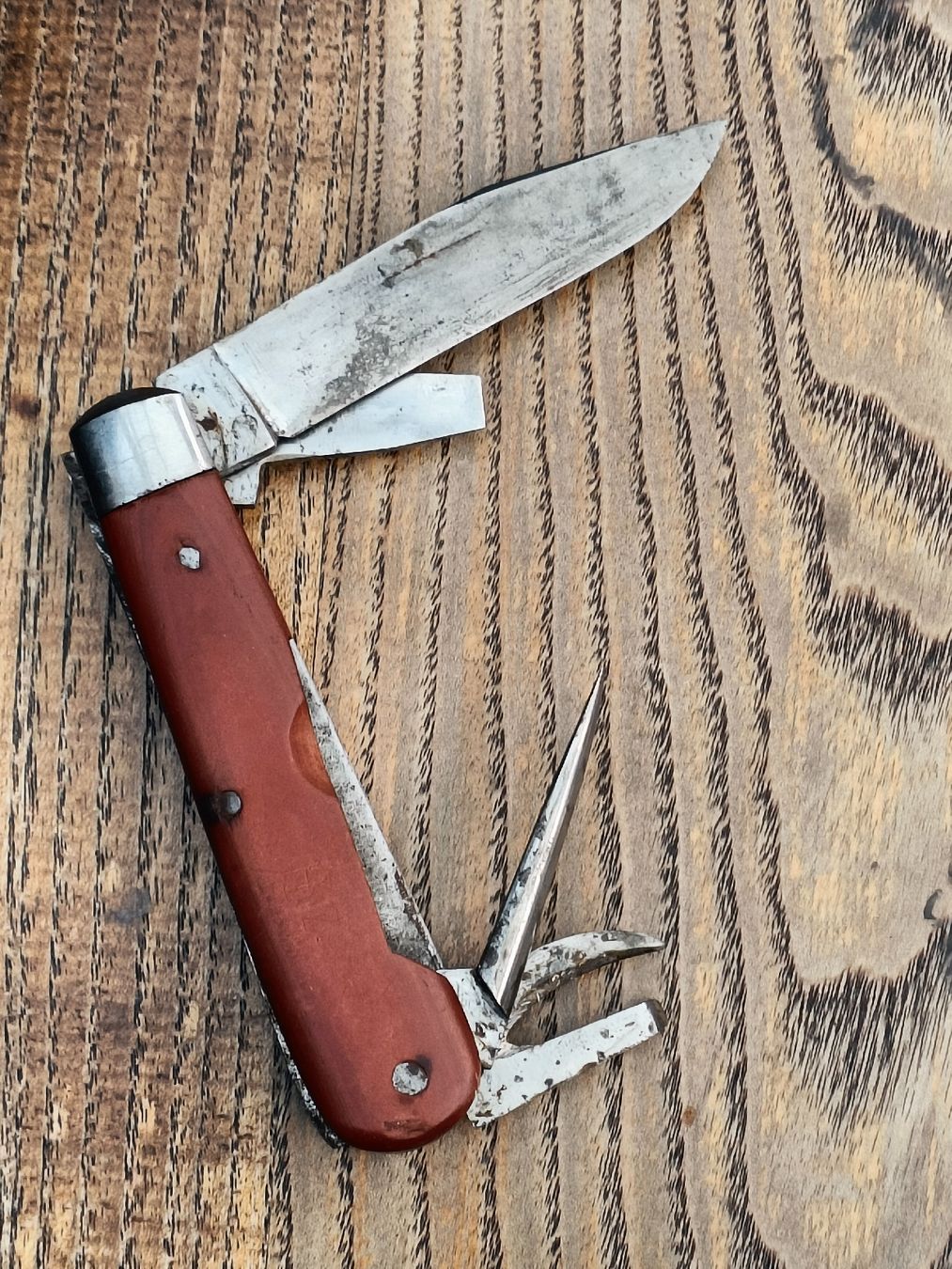 Schweizer Armee Taschenmesser: Militär Sackmesser Modell 1908 / E – Gebraucht aus Brugg AG von Ente015 4