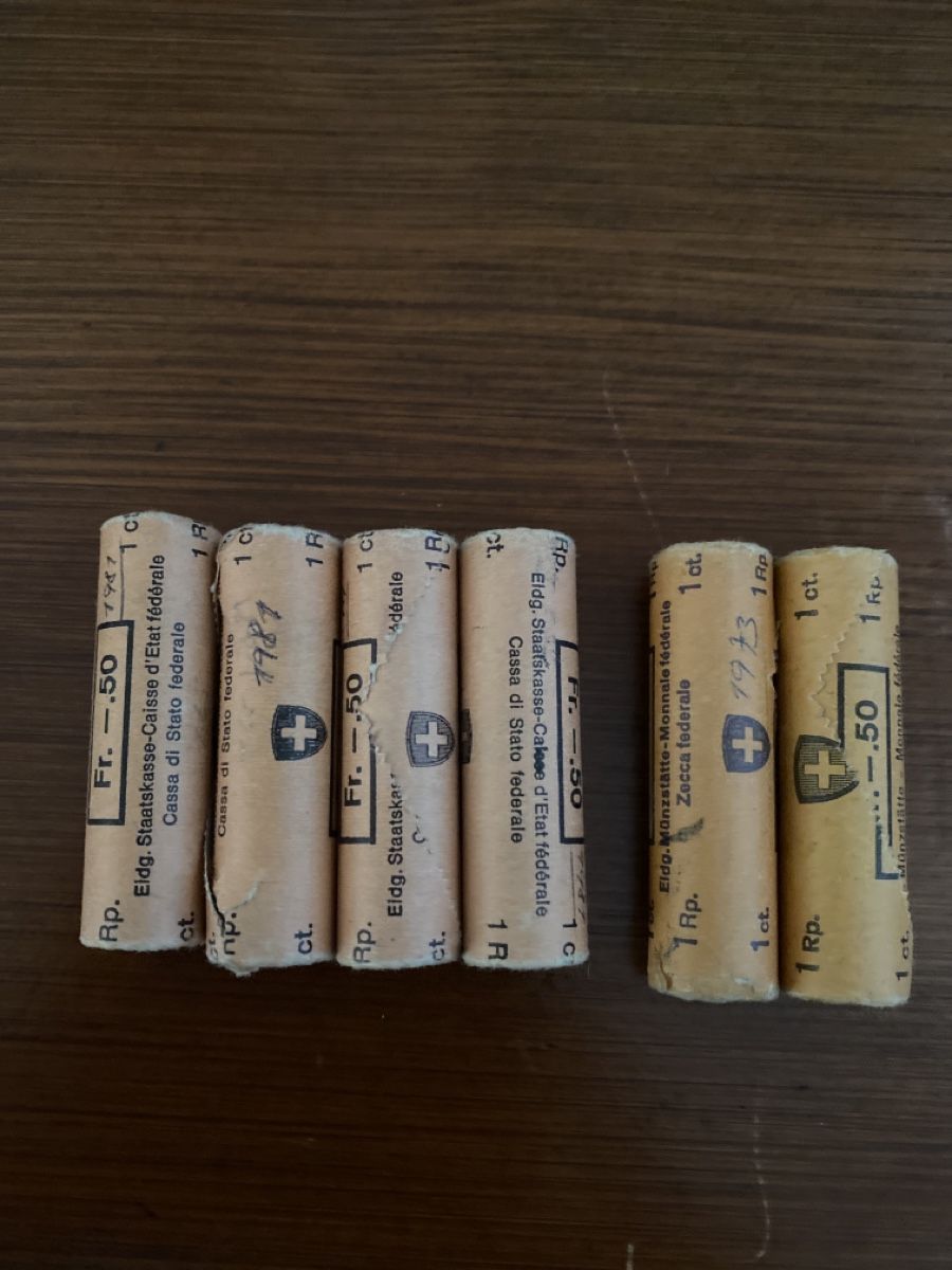 Tutti le monete: 1 Rappen Rollen – Nuovo e nell'imballaggio originale da Anglikon venduto da Teyfik