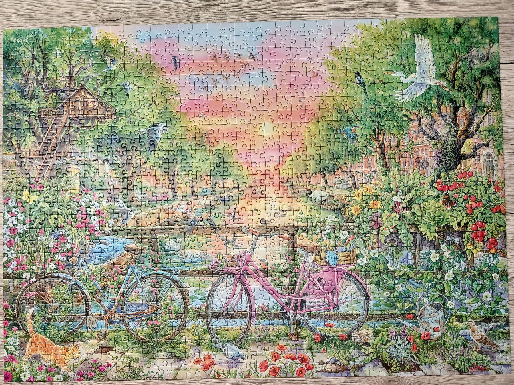 Ravensburger Puzzle: Ravensburger Puzzle 1000, Dreamy bikes in Amsterdam – Usato da Fraubrunnen venduto da Ente2286