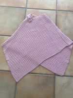Strick-Poncho, rosa-glitzer, Gr. 128 (ca.)