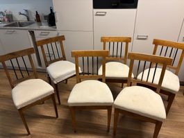 6 Biedermeier Stühle - original - mit 3 und 4 Stäben