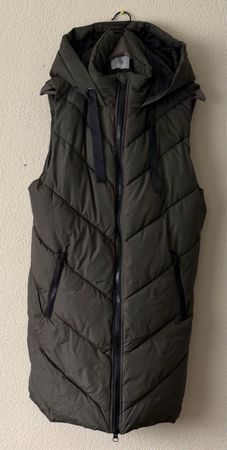 Steppweste JDY mit Kapuze olivgrün Grösse XL,
