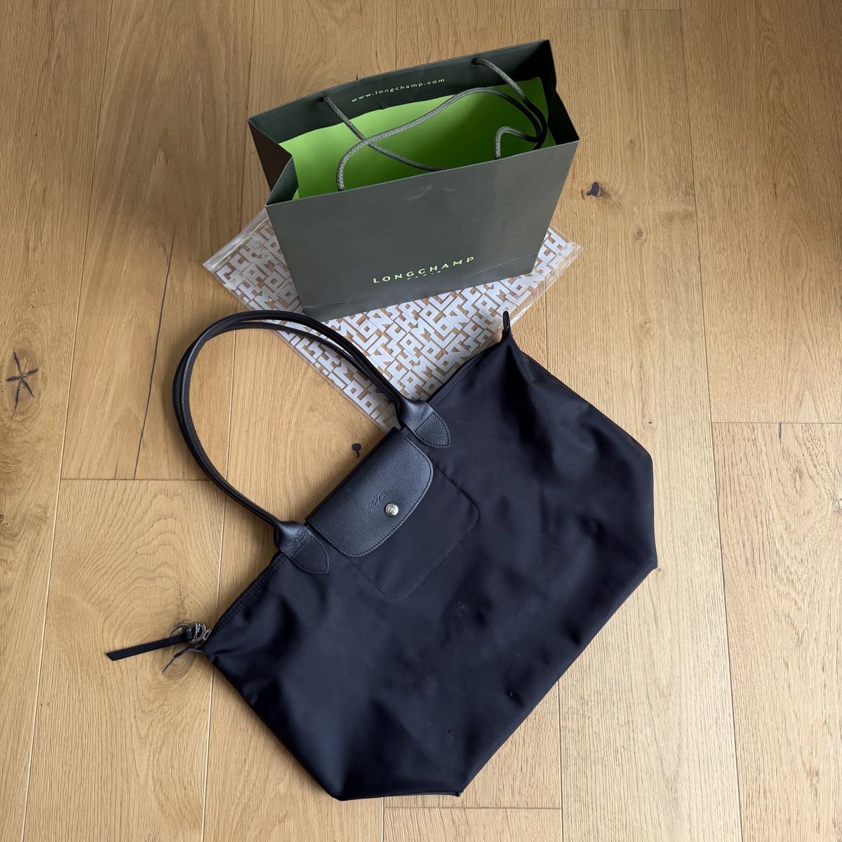 Longchamp Borse da donna: Longchamp Le Pliage Tasche Schwarz Shopper – Usato da Cham venduto da nad_z2js