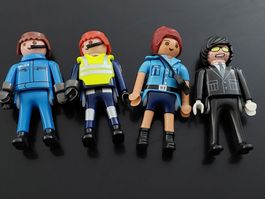 4 Playmobil  Figuren  Polizei  , Gangster 