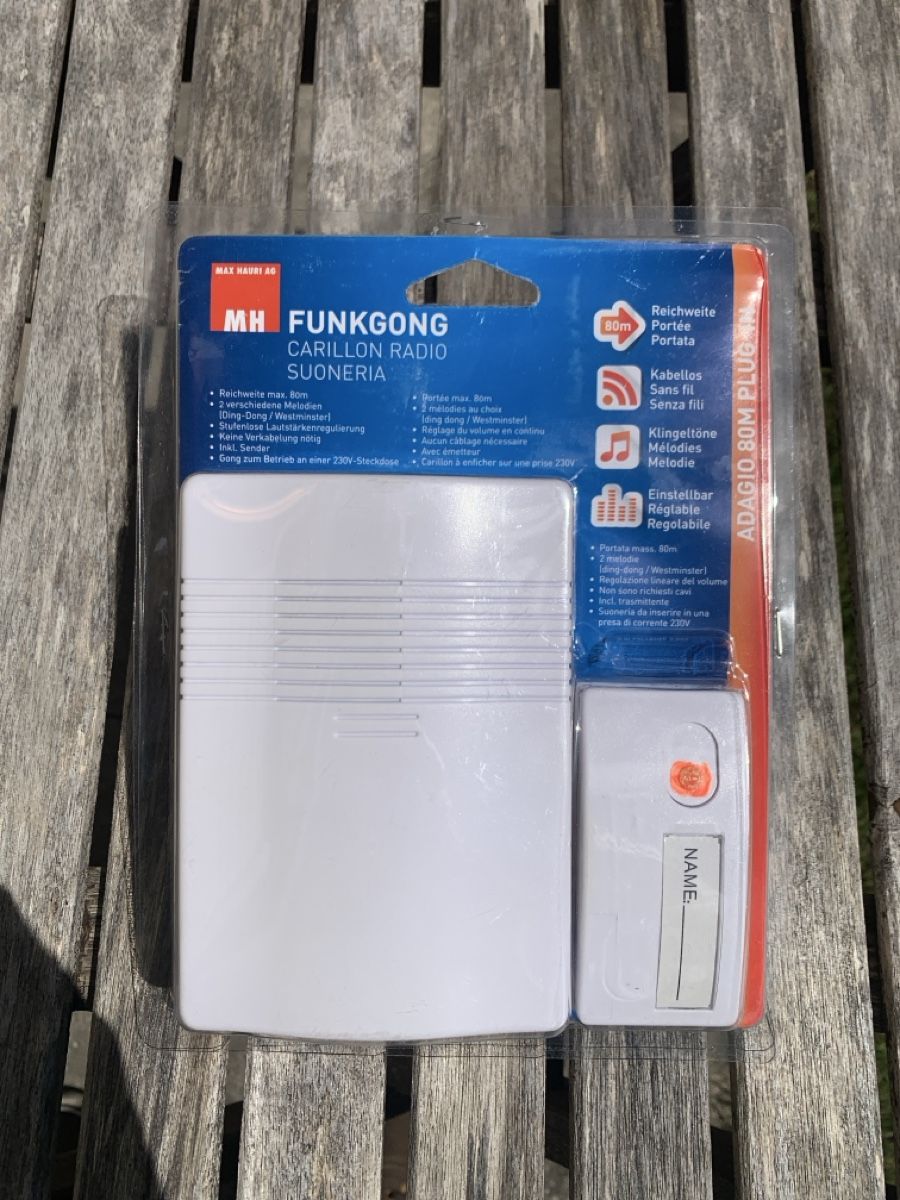Campanacci mucche: Funkgong, Kabellose Türklingel, Sonnerie – Nuovo (secondo la descrizione) da Bern venduto da malefant116