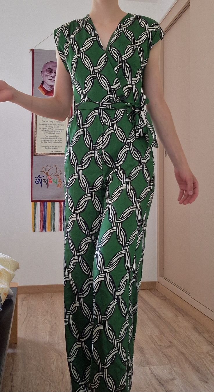 Mango Jumpsuits: Combinaison longue motif jungle – Neu (gemäss Beschreibung) aus Onex von viv_72hm