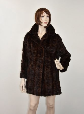 Nerz Pelzjacke Nerz Pelz Fell Sommer-Aktion-Sale/braun/Gr.M