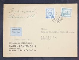 CL25 Enveloppe + Timbre Tchécoslovaquie 1946