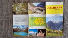 GÖSCHENEN AM GOTTHARD Prospekt 1960er Jahre guter Zustand