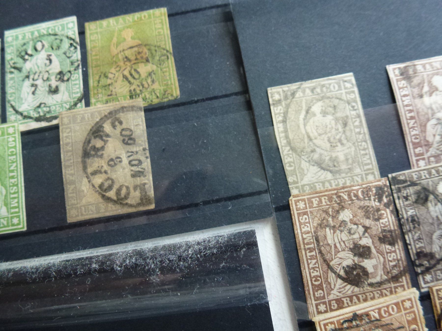 Tutti i francobolli: ++CH Briefmarkensammlung ab Post Locale, Rayons und Strubeli – Usato da Walkringen venduto da Casablanca777 7
