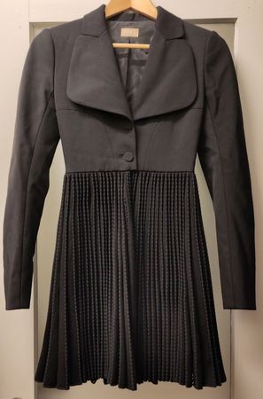 Lange schwarze Jacke von Alaïa, Gr. XS