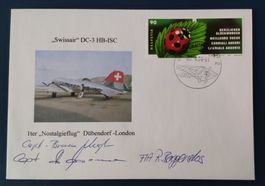 Nostalgieflug 29.04.04 Swissair DC-3 Dübendorf Ou Besatzung