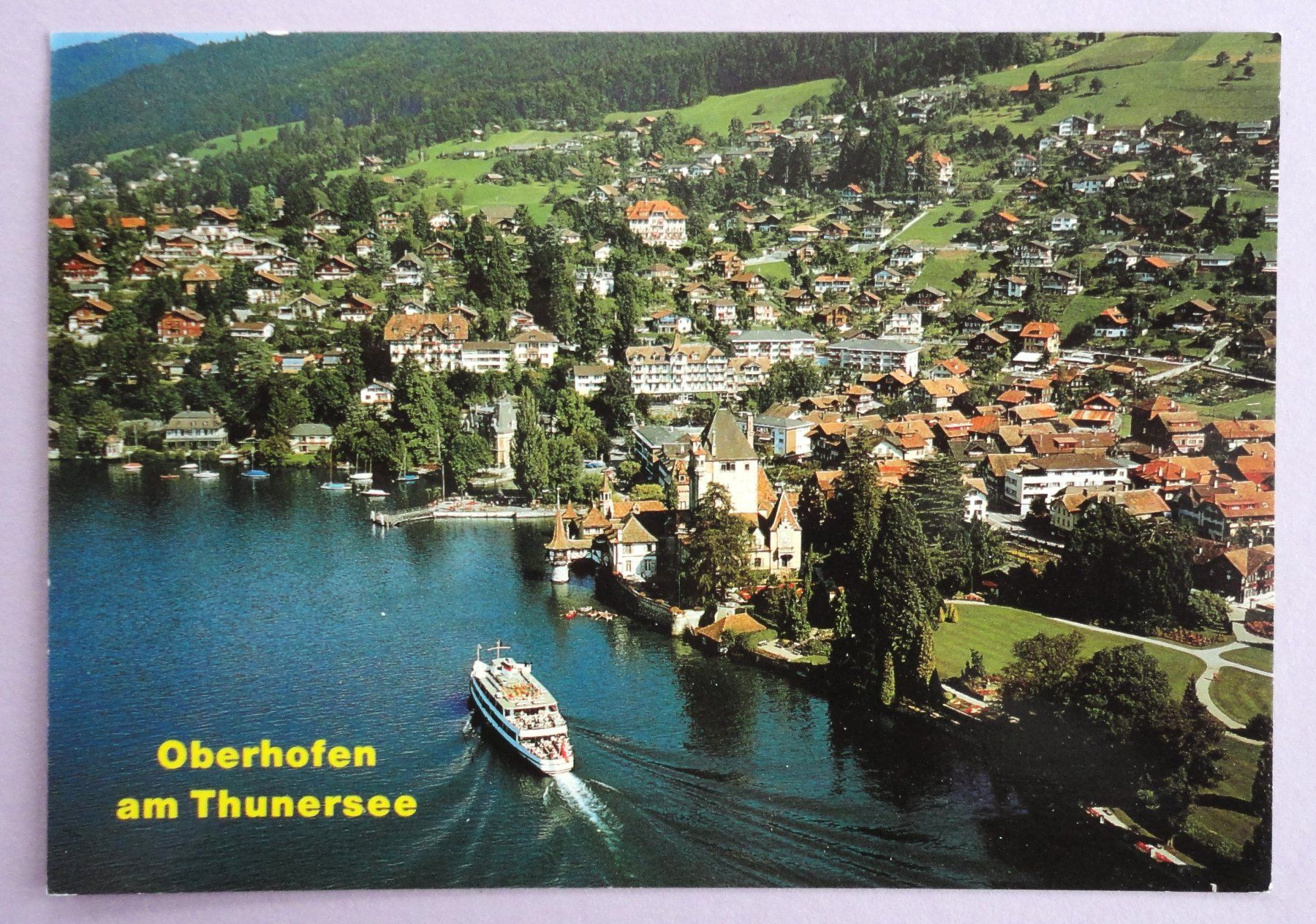 Ansichtskarten: Oberhofen, Thunersee – Gebraucht aus Fétigny von Billy2miny
