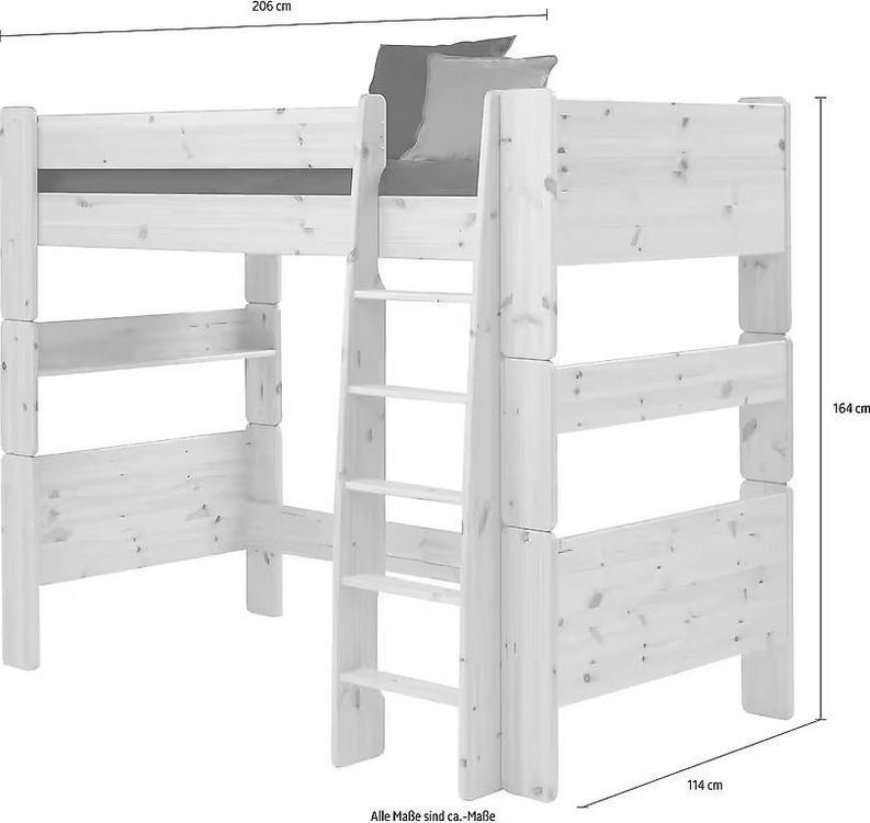 Letti: Modulares Hochbett aus Kiefer – Usato da Biel/Bienne venduto da Solyalegria 1