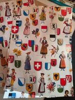 1 Posten Vintage Papier Tischsets Schweiz Trachten