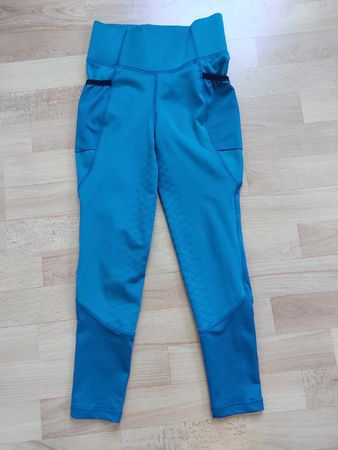 Reitleggins Equilibre Türkis Grösse 140