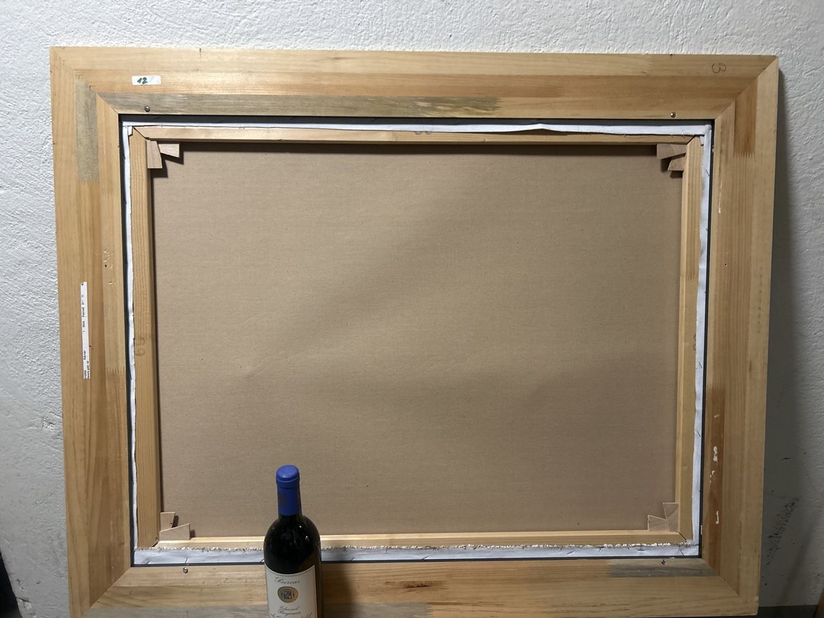 Gemälde: Ölgemälde "Verschleierte Schönheit" von Fabrizio Bellini – Gebraucht aus Glarus von KunstWerkEr-LS87 6