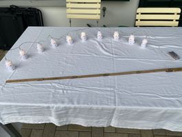 Lichterkette 125cm mit Schneemännern 10 LED‘s 3V