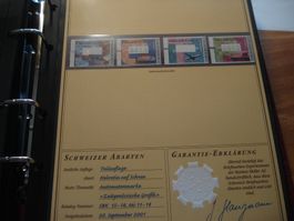 Abart "Automatenmarken" ** Satz 2001, Helvetia auf Schnee