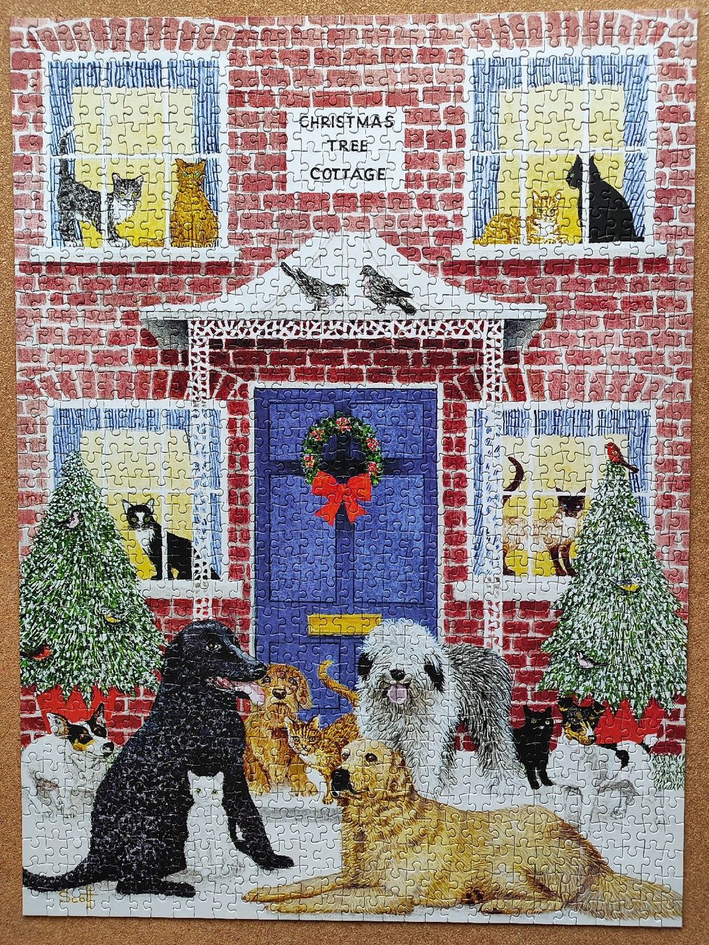 Puzzle: Galison Puzzle 1000 Christmas Cottage – Usato da Illnau venduto da iwo_jyy5 1