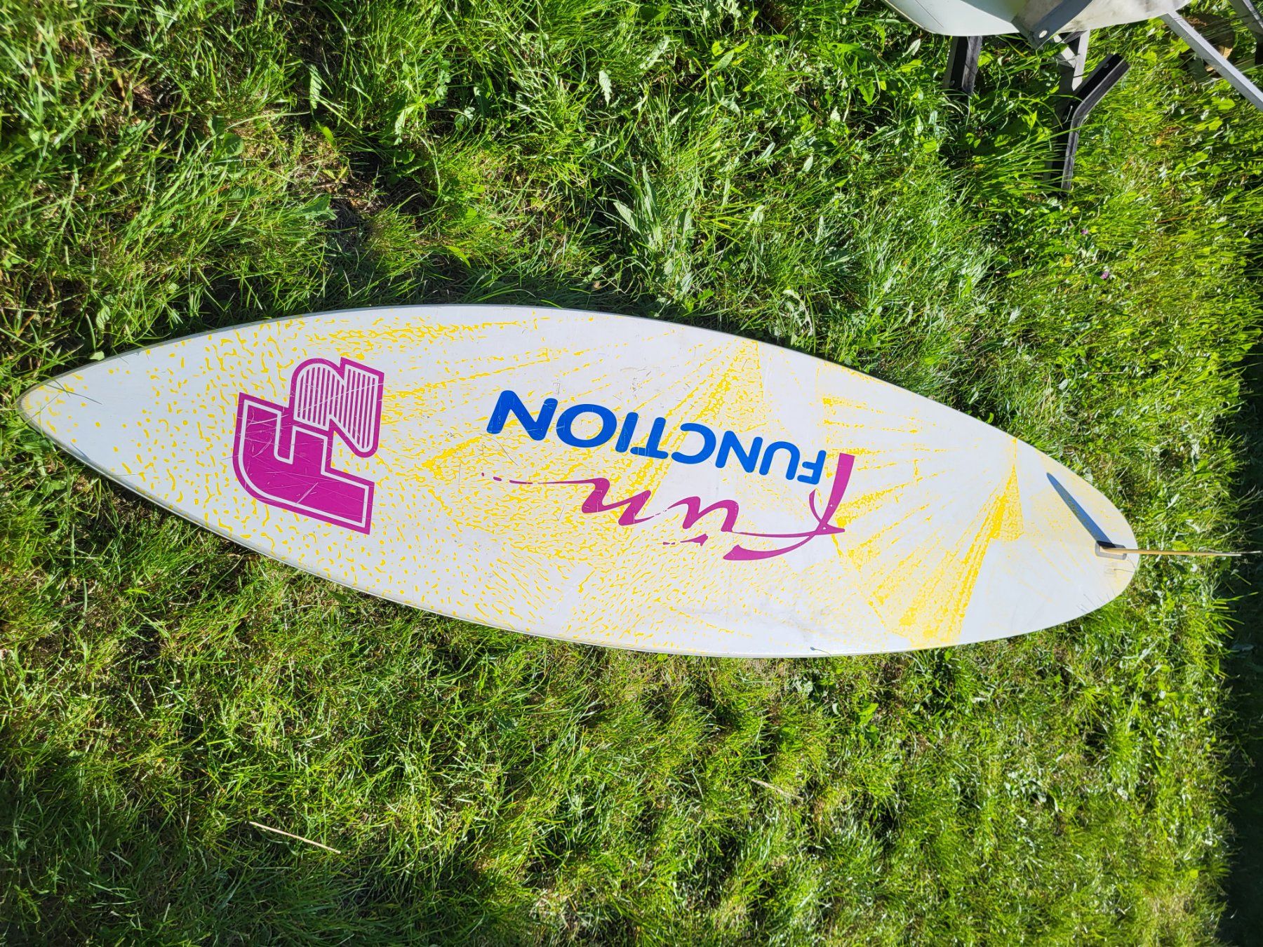 Tavole da surf e di nuoto: F2 Orbit 124L Windsurfboard mit Tasche & Finne – Usato da Riehen venduto da WindsurferatComersee 1
